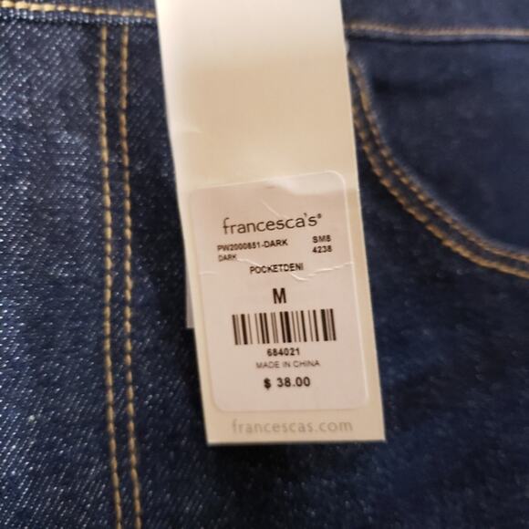 NWT Harper Denim Mini A Line Skirt Size Medium - Picture 6 of 6